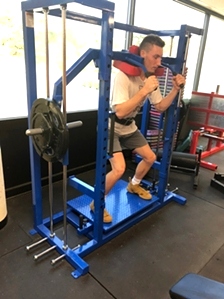 The Natural Balance Squat Machine  Get the best of ALL worlds with this piece...free weight feel, balance board, power band conections and the safety of a machine!  Multiple 