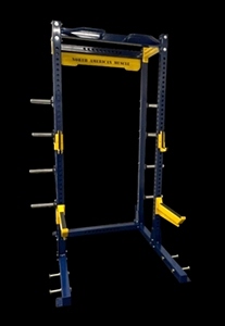 Half Rack FEATURES: >Base and upright components are manufactured from high quality North American 3 x 3 x 11ga. hollow structural tubing *(3 x 3 x 
